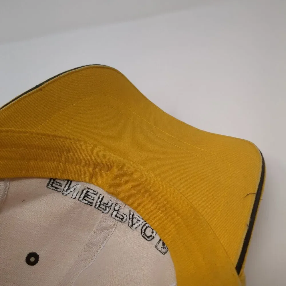 Enerpac Strapback Hat Yellow One Size Adjustable Embroidered 6 Panel